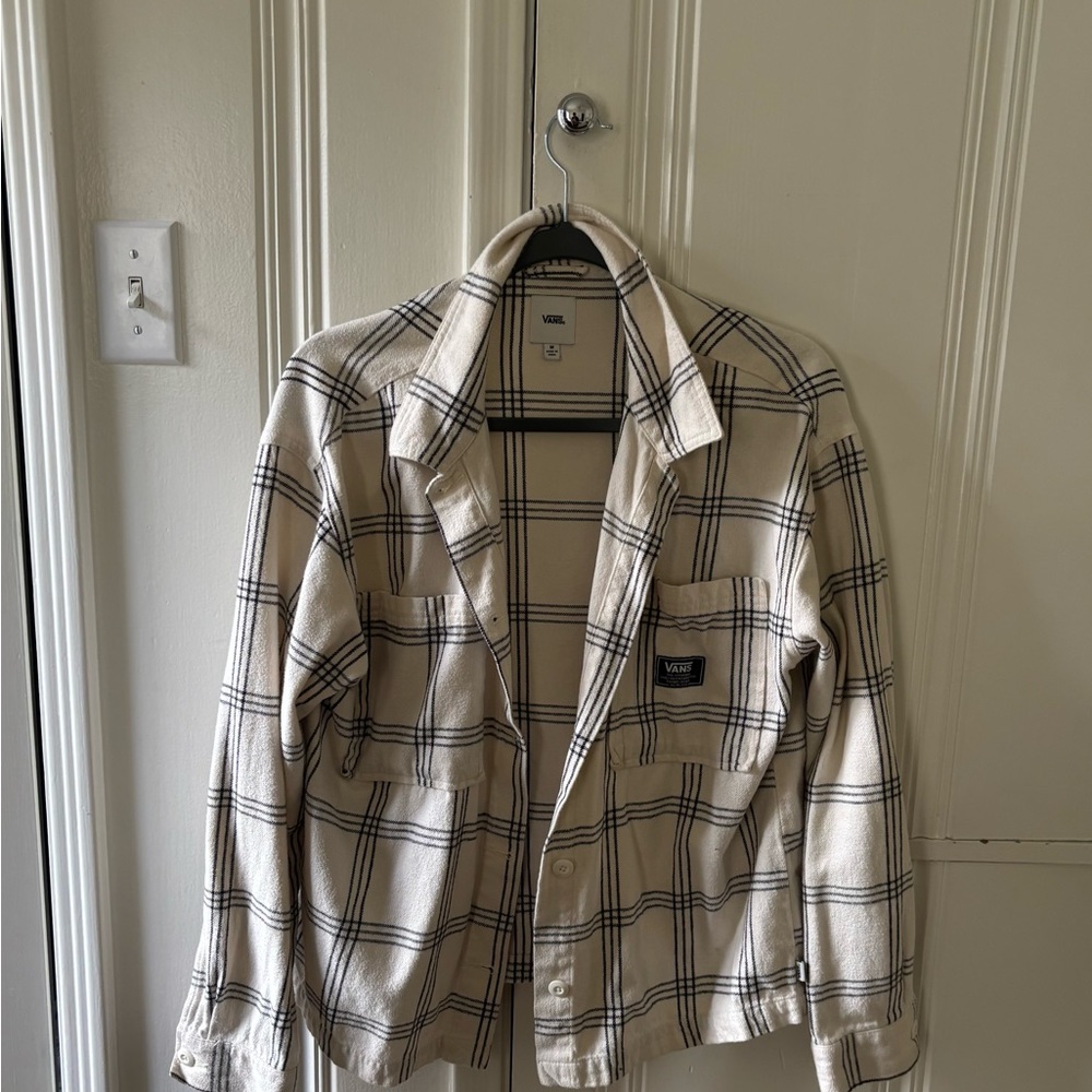 Vans Ivory and Black Checkered Jacket